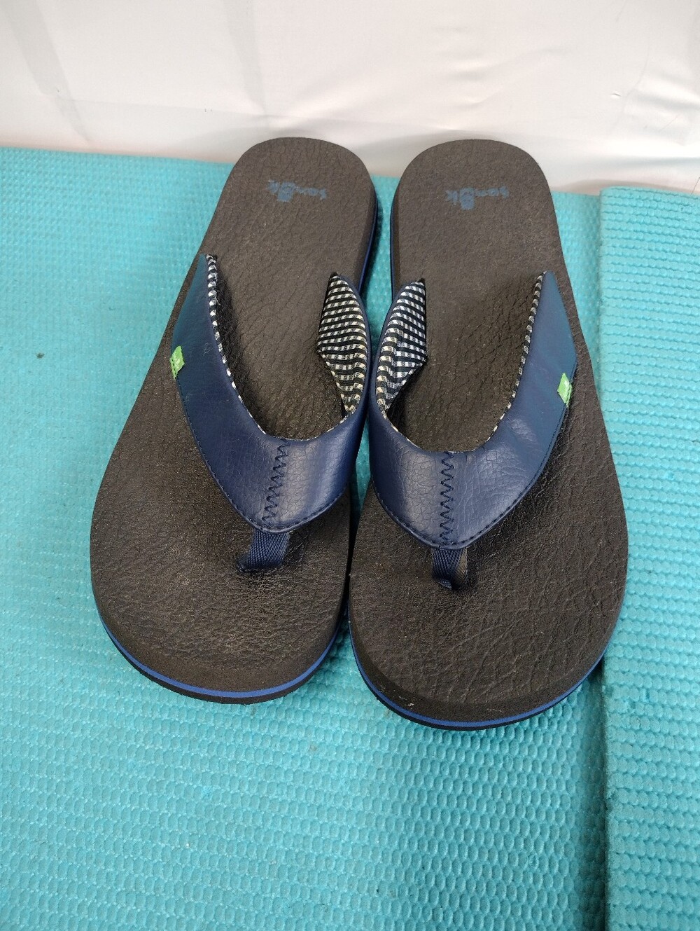 Sanuk Sandals Womens Yoga Mat Flip Flops Thong Open Toe Slip On - 10